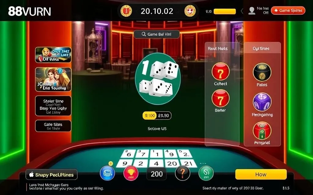 Giao diện sicbo 88Vin